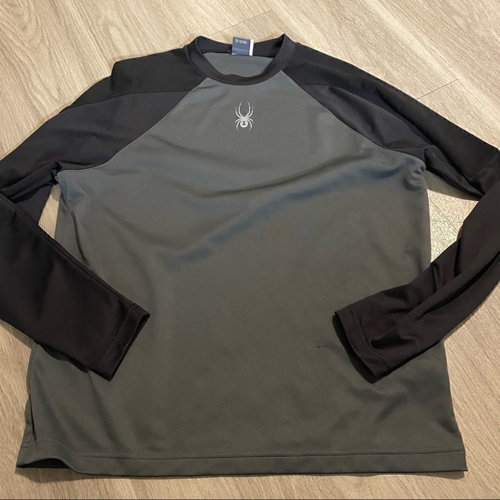 Spyder grey/black long sleeve shirt